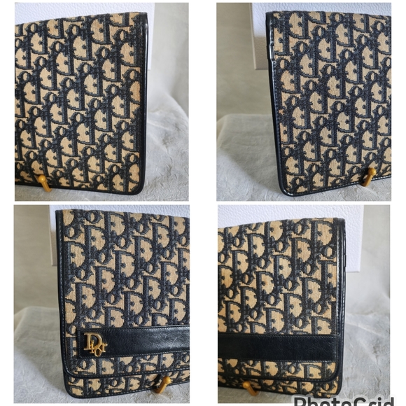 Auth Dior 30 Montaigne Trotter Large Cloth Clutch - Picture 12 of 13